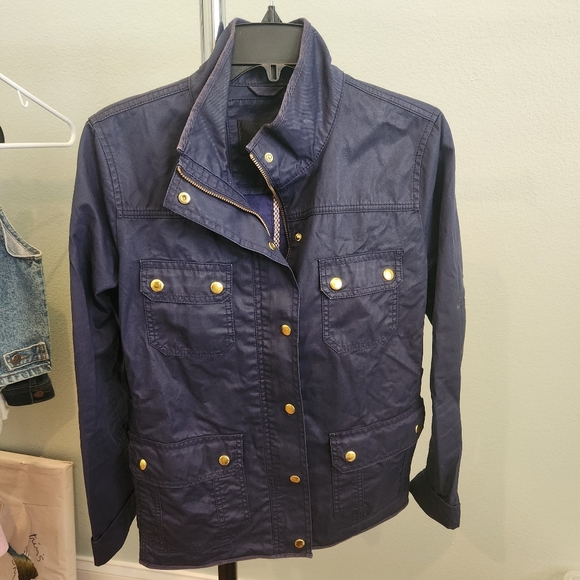 J. Crew Women's Downtown Field Jacket in Navy, Size M - Picture 2 of 9